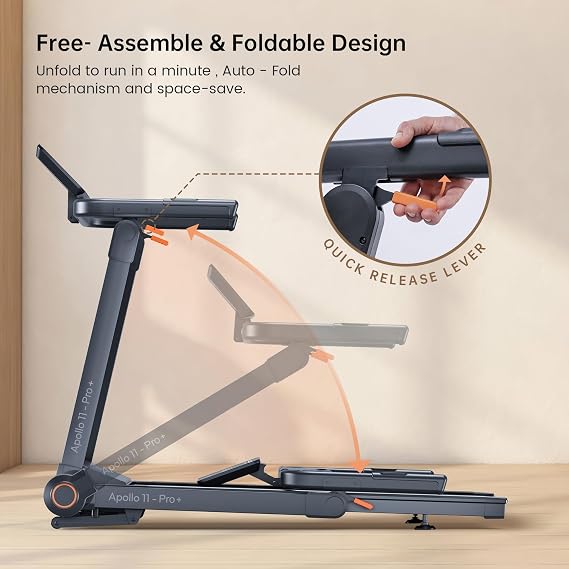 Portable Folding Treadmill with Incline & Walking Pad