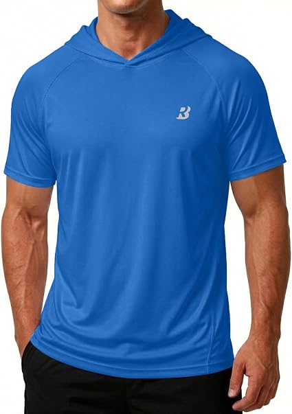 Men’s Lightweight Short Sleeve Workout Hoodie