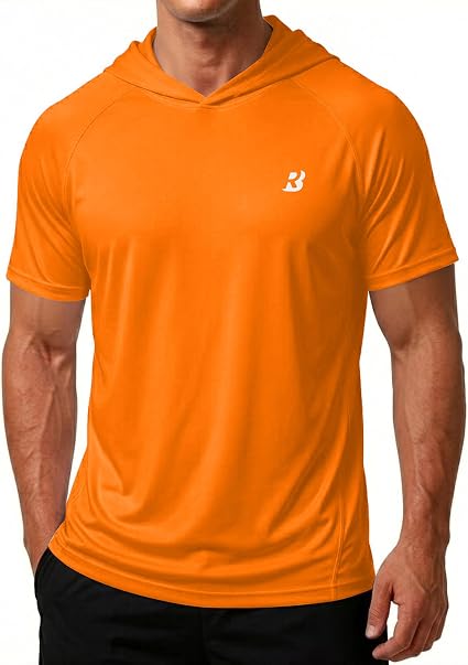 Men’s Lightweight Short Sleeve Workout Hoodie