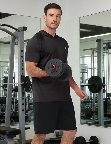 Men’s Lightweight Short Sleeve Workout Hoodie