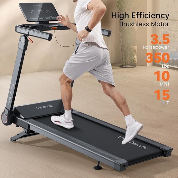 Portable Folding Treadmill with Incline & Walking Pad
