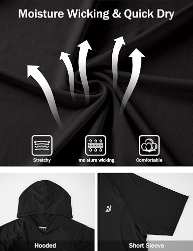 Men’s Lightweight Short Sleeve Workout Hoodie